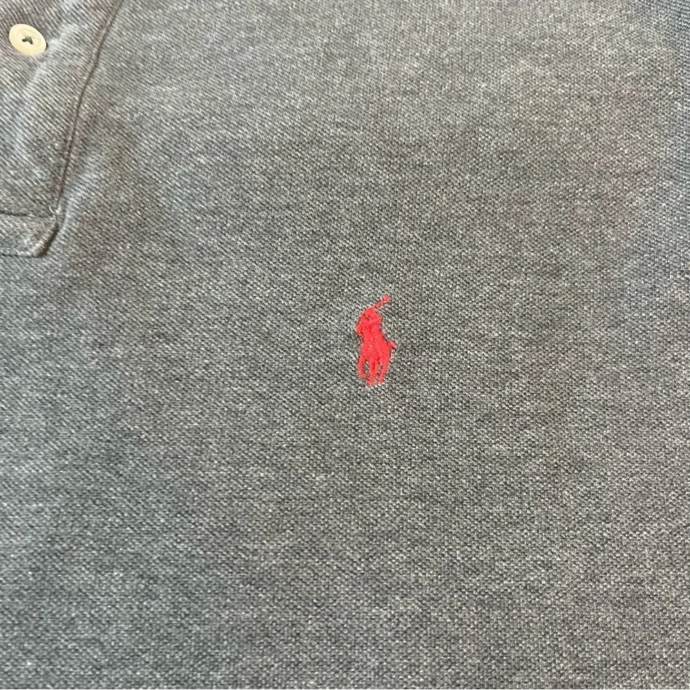 Polo Ralph Lauren Classic Cotton Piqué Short Sleeve Shirt Dark Heather Grey XXL